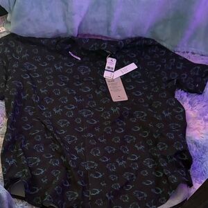 Tommy Bahama Black and Blue Casual Button Down Shirt